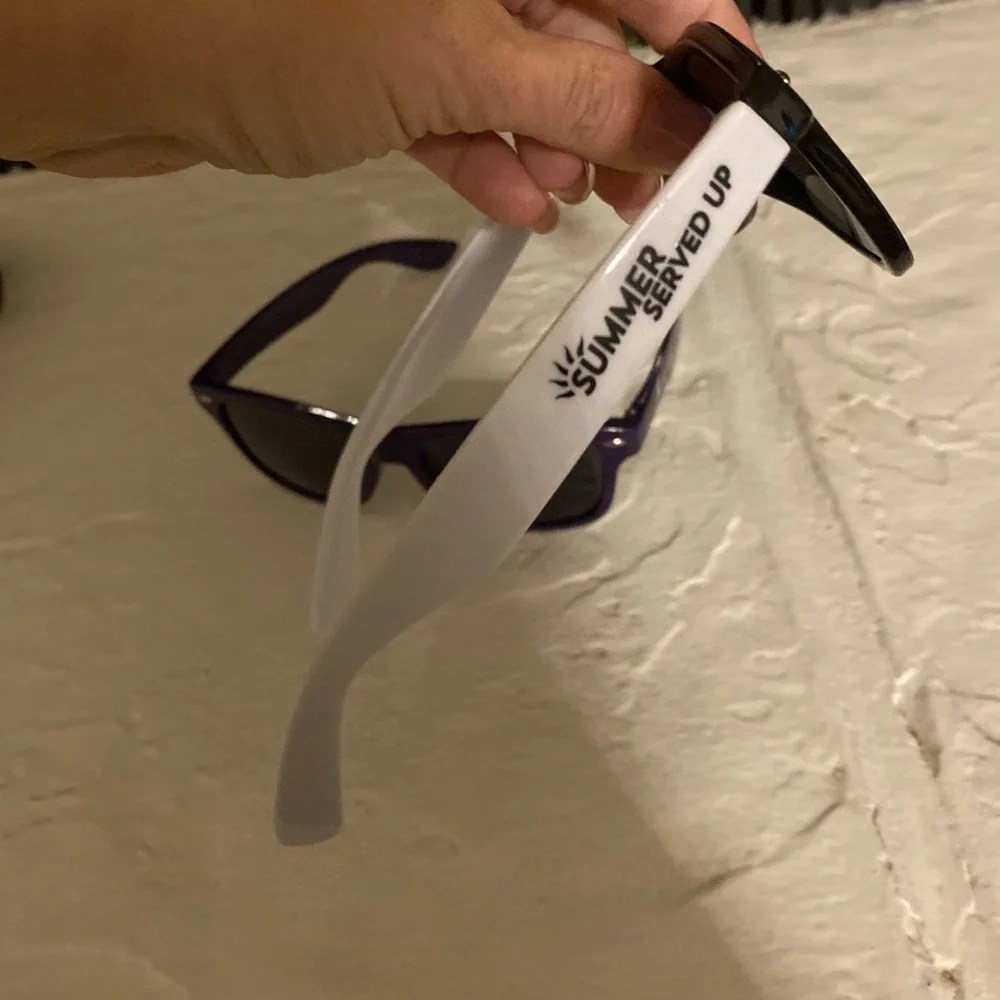 Set 3 Sunglasses Black White Purple Johnnie Walker Whiskey Barefoot UV Vodka